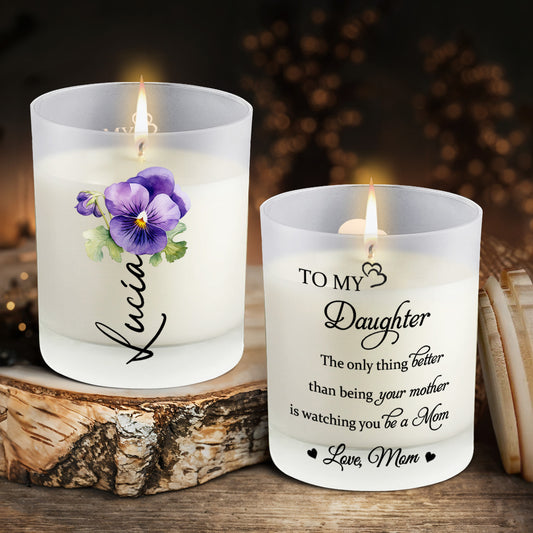 To My Daughter, Love From Mom With Pansy Design