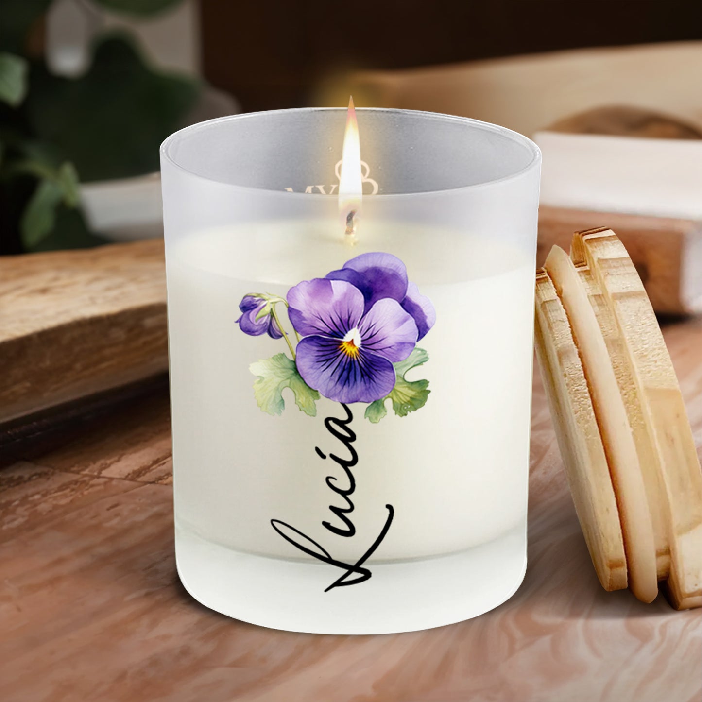 To My Daughter, Love From Mom With Pansy Design