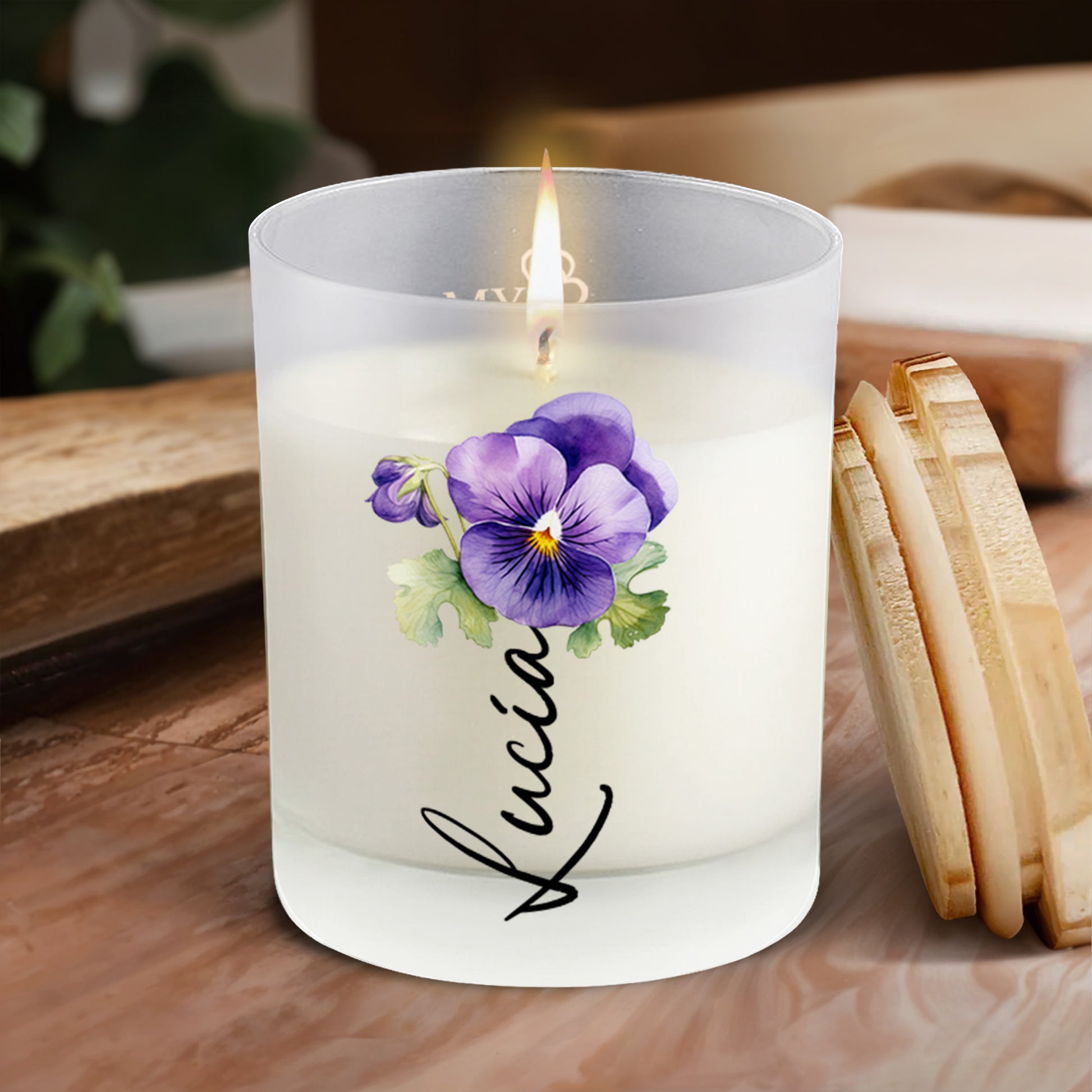 To My Daughter, Love From Mom With Pansy Design