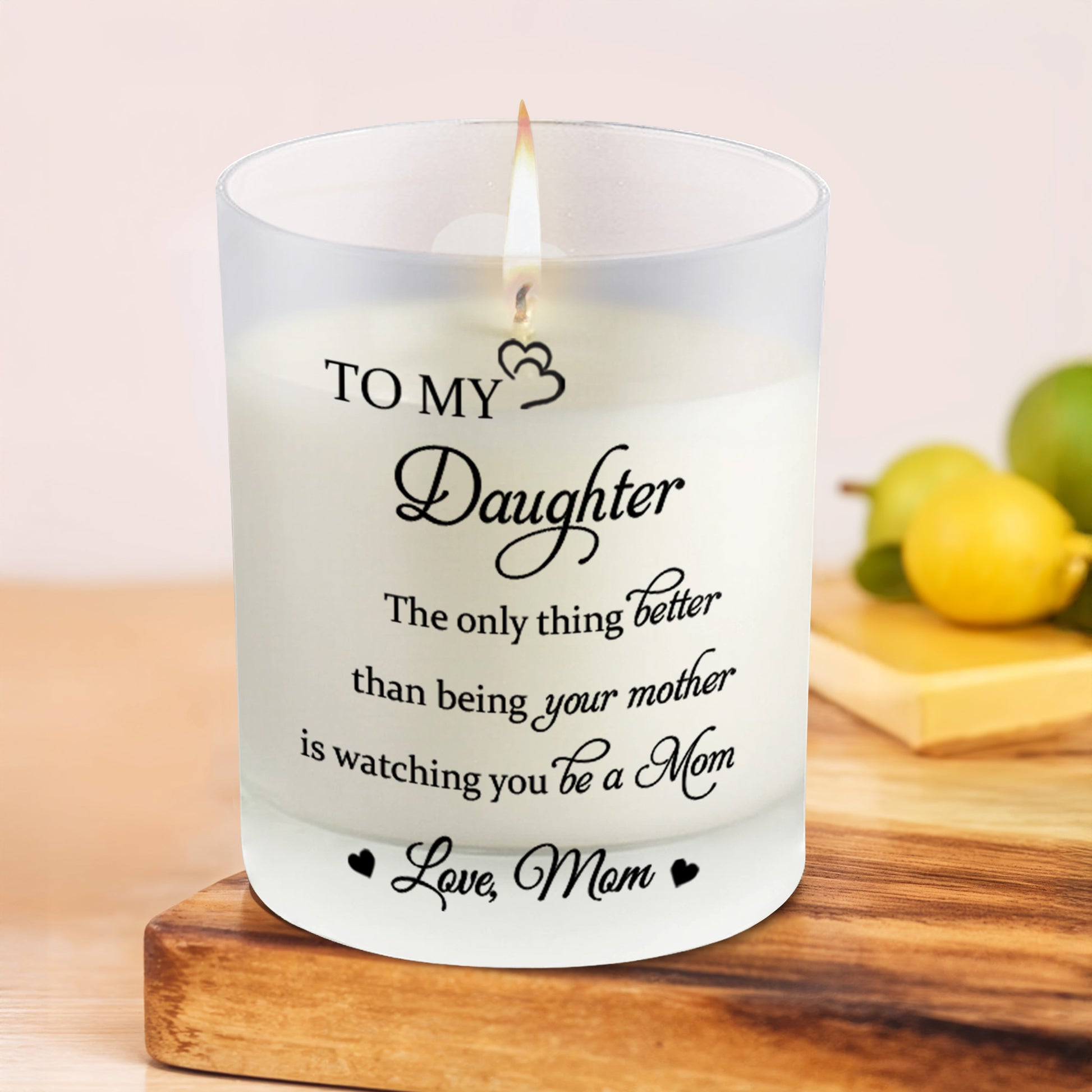 To My Daughter, Love From Mom With Pansy Design