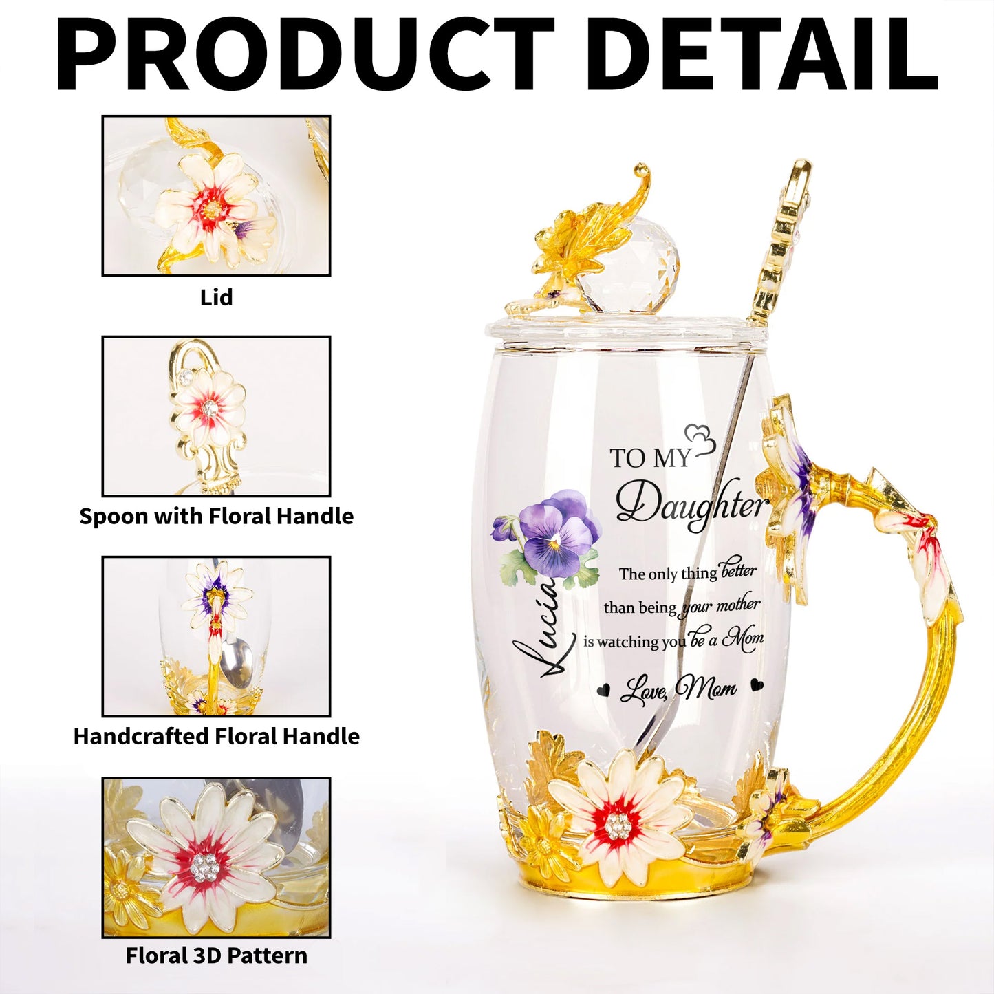 To My Daughter, The Only Thing Better Than Being Your Mother, Flowers and Teacup