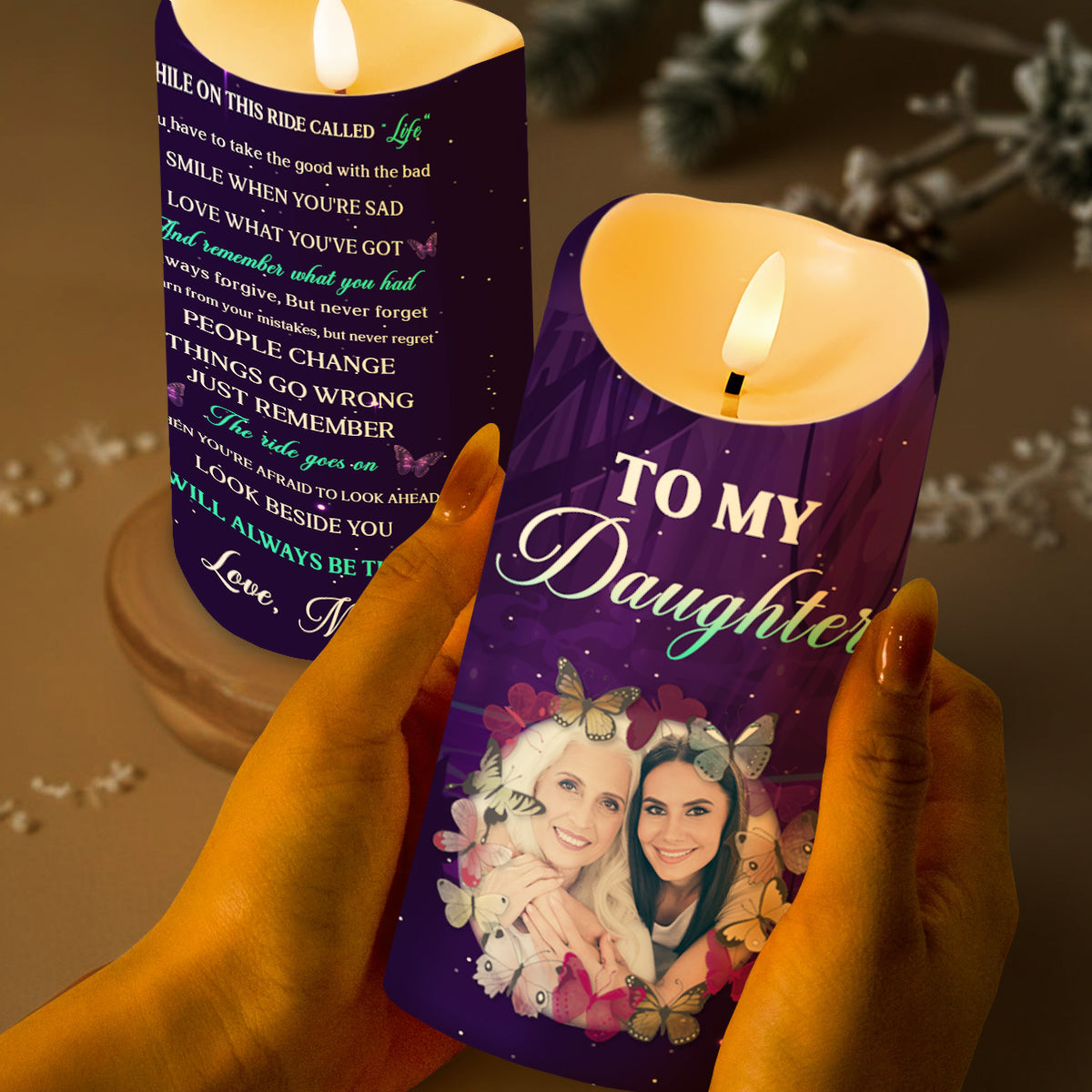 Love And Guidance Message From Mom To Daughter With Butterflies And Flowers