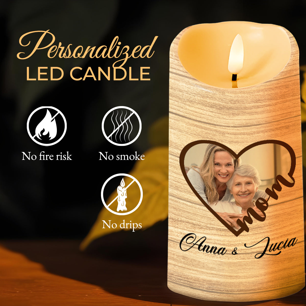 To My Daughter See Yourself Through My Eyes Heart Candle