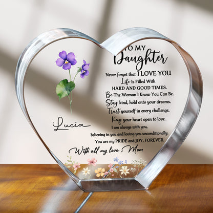 To My Daughter, Never Forget That I Love You, Flowers