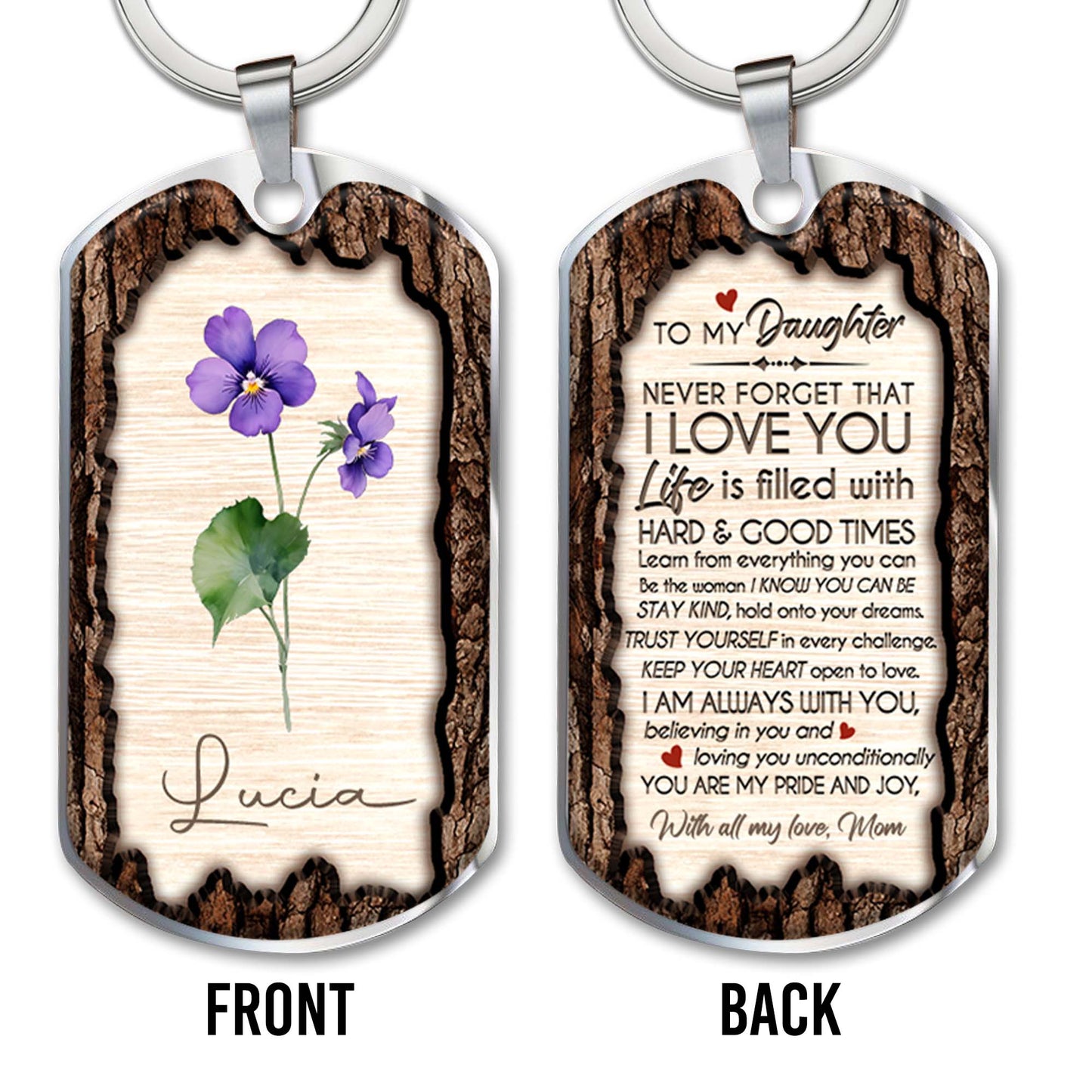 Never Forget That I Love You, Beautiful Flowers Personalized Message