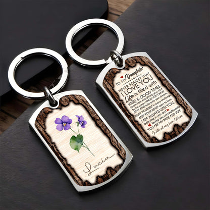 Never Forget That I Love You, Beautiful Flowers Personalized Message