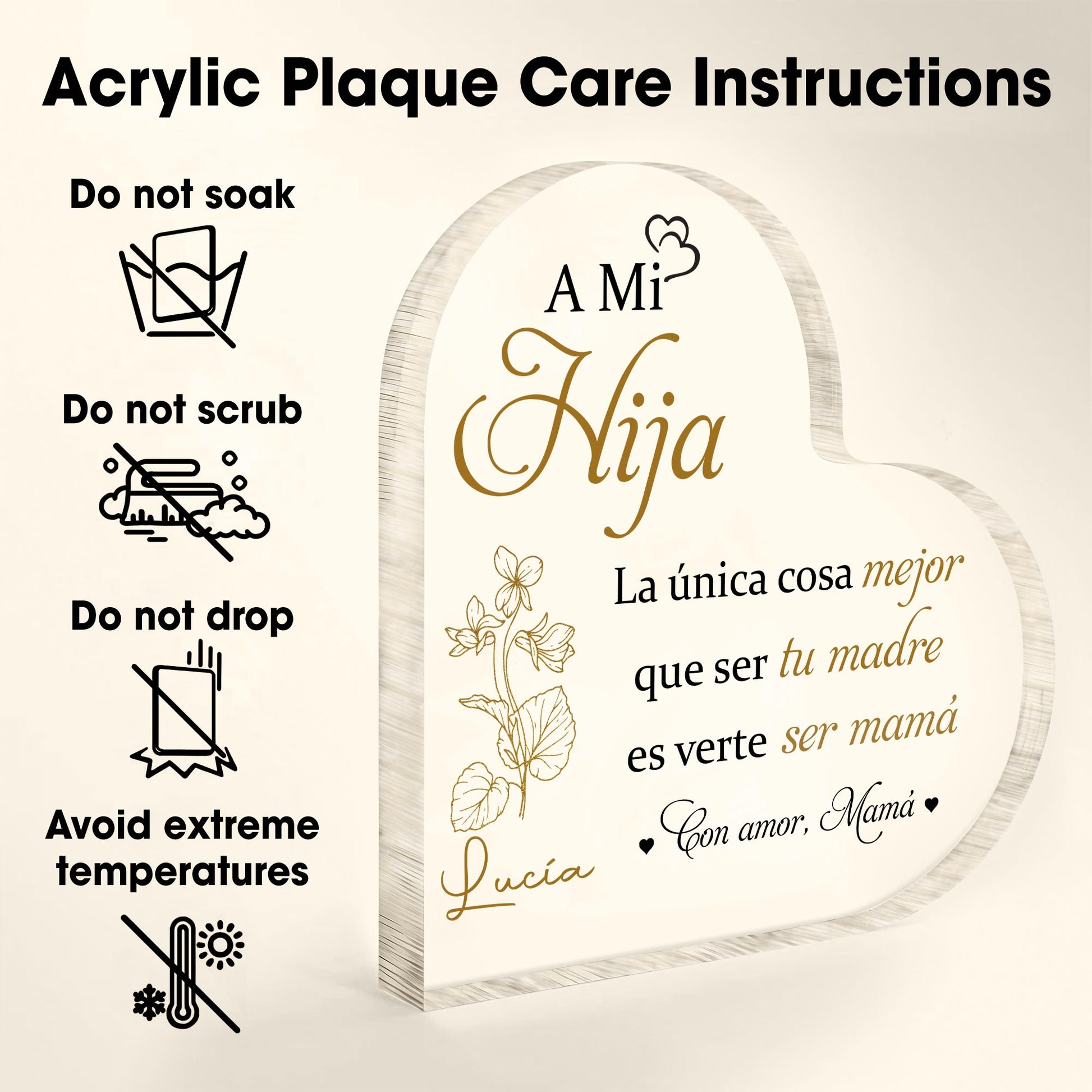 A Mi Hija, La única cosa mejor que ser tu madre, Flowers