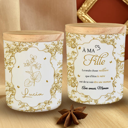 The Best Thing About Being a Mother, Flowers and Hearts Design