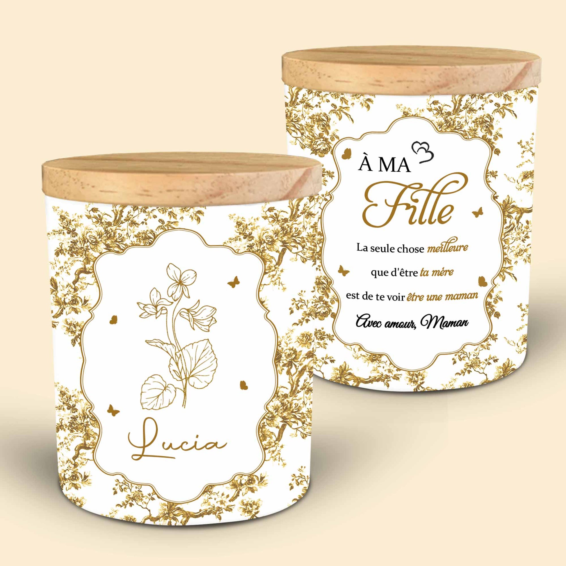 The Best Thing About Being a Mother, Flowers and Hearts Design