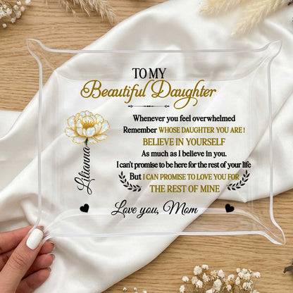 To My Beautiful Daughter, Flower Heart Design