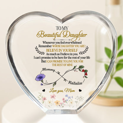 To My Beautiful Daughter, Flowers and Hearts