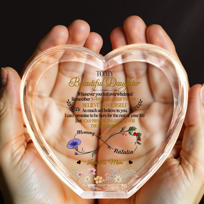 To My Beautiful Daughter, Flowers and Hearts