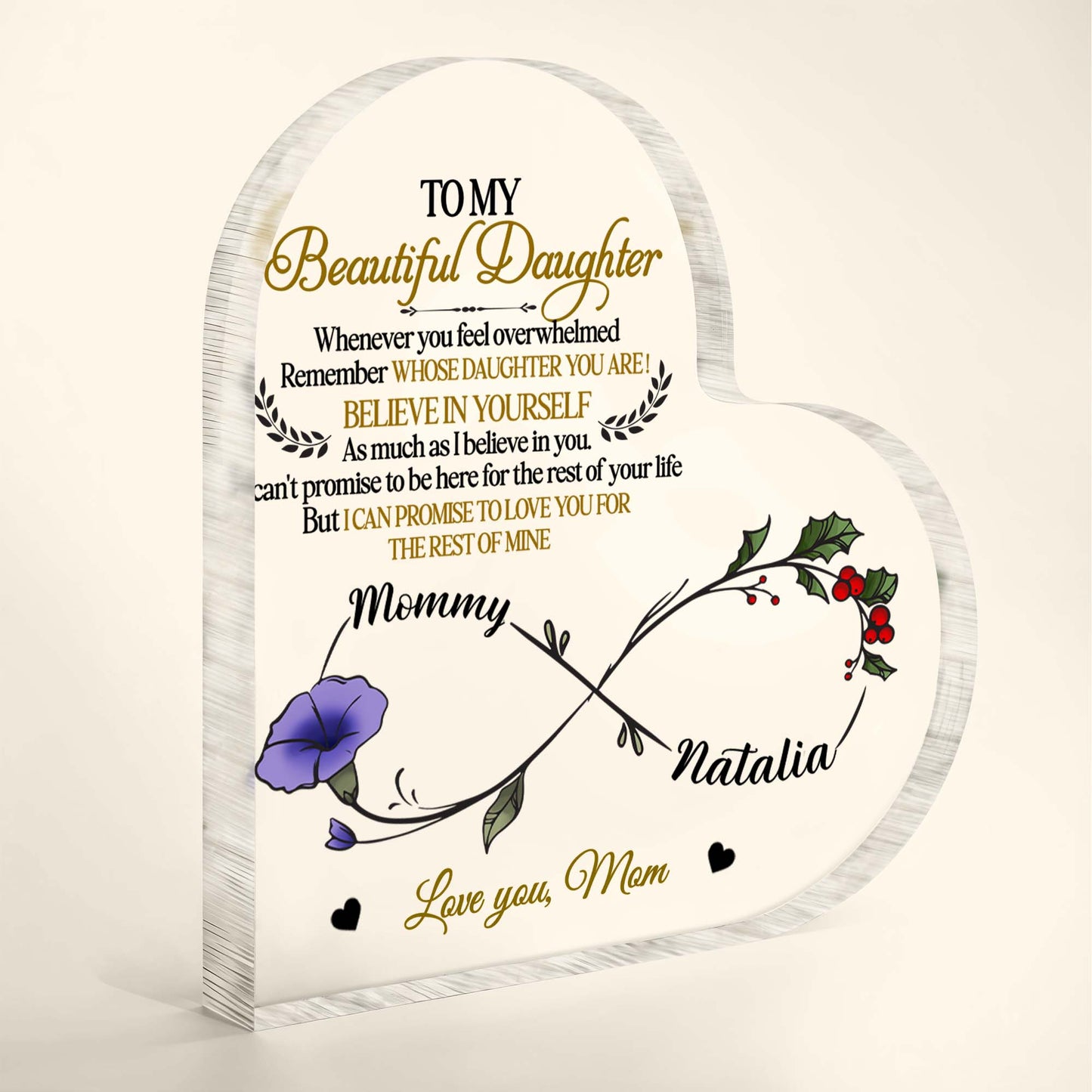 To My Beautiful Daughter, Remember Whose Daughter You Are, Flowers and Branches