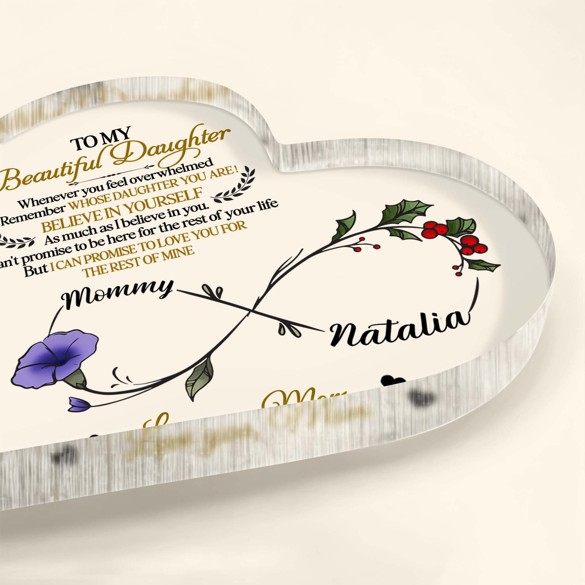 To My Beautiful Daughter, Remember Whose Daughter You Are, Flowers and Branches