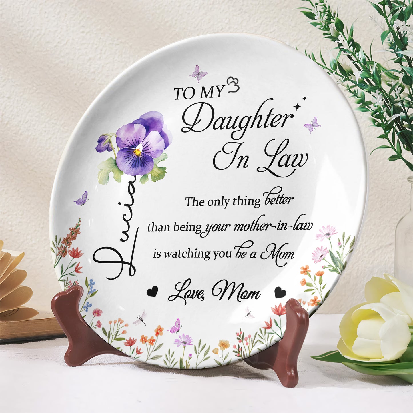 To My Daughter In Law, The only thing better, Flowers and Butterflies