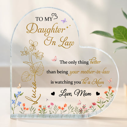 To My Daughter-In-Law The only thing better than being your mother-in-law, Butterflies and Flowers