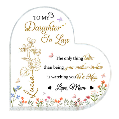 To My Daughter-In-Law The only thing better than being your mother-in-law, Butterflies and Flowers