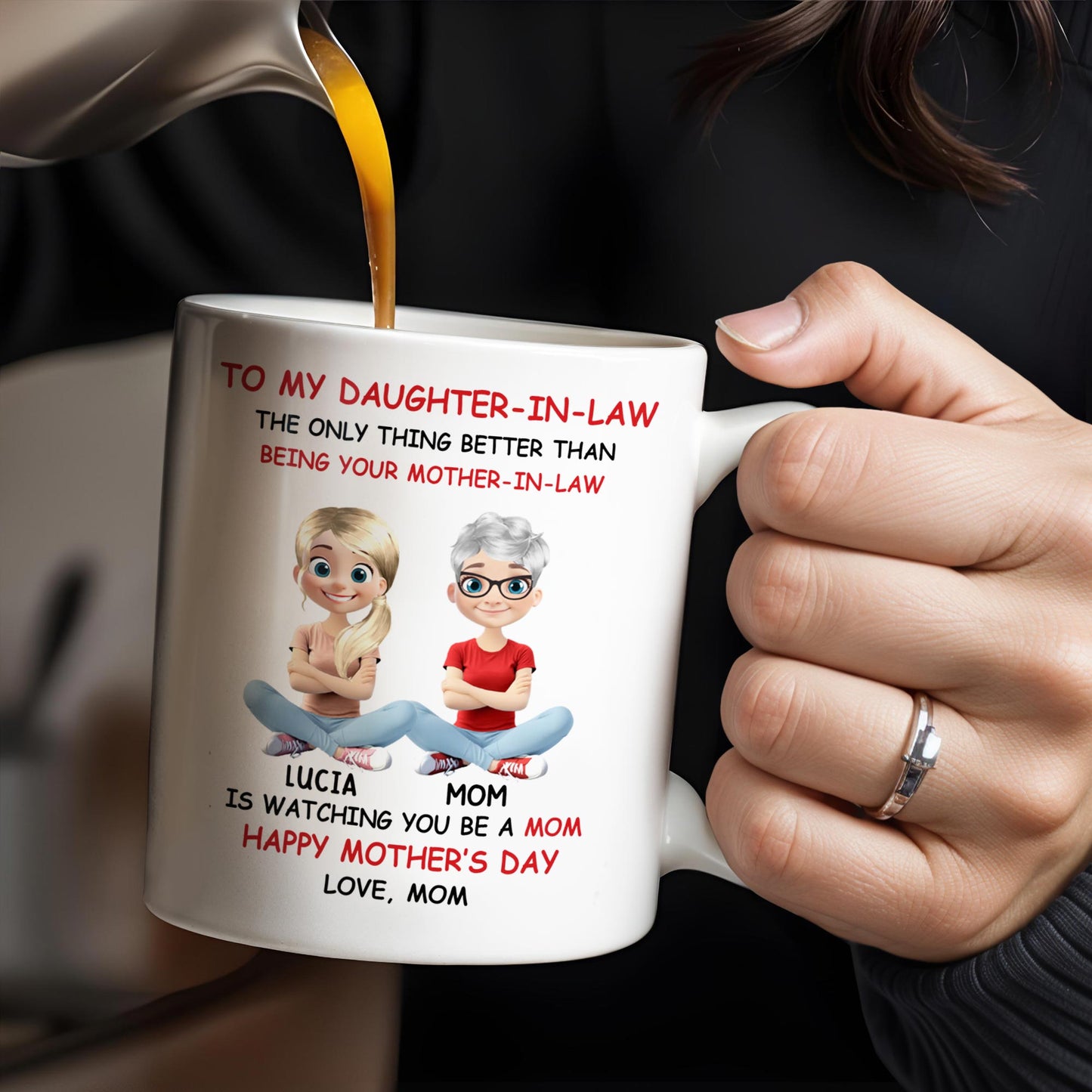 To My Daughter-In-Law The Only Thing Better Than Being Your Mother-In-Law, Mother and Daughter Characters