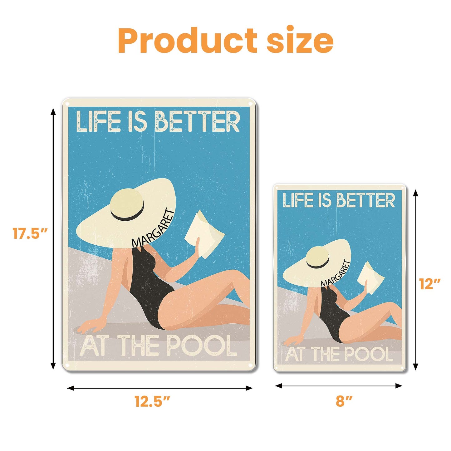 Life Is Better At The Pool With Woman And Hat