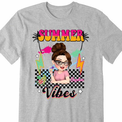 Summer Vibes With Sunglasses And Palm Trees