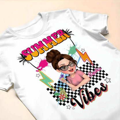 Summer Vibes With Sunglasses And Palm Trees