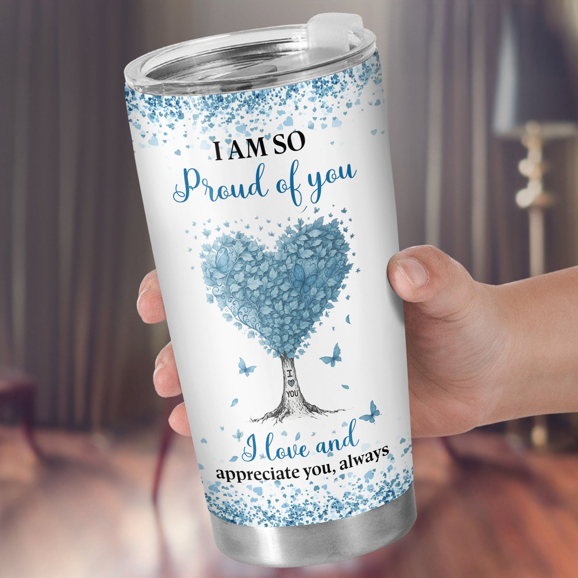 I Am So Proud Of You, Love and Appreciate, Heart Tree Design