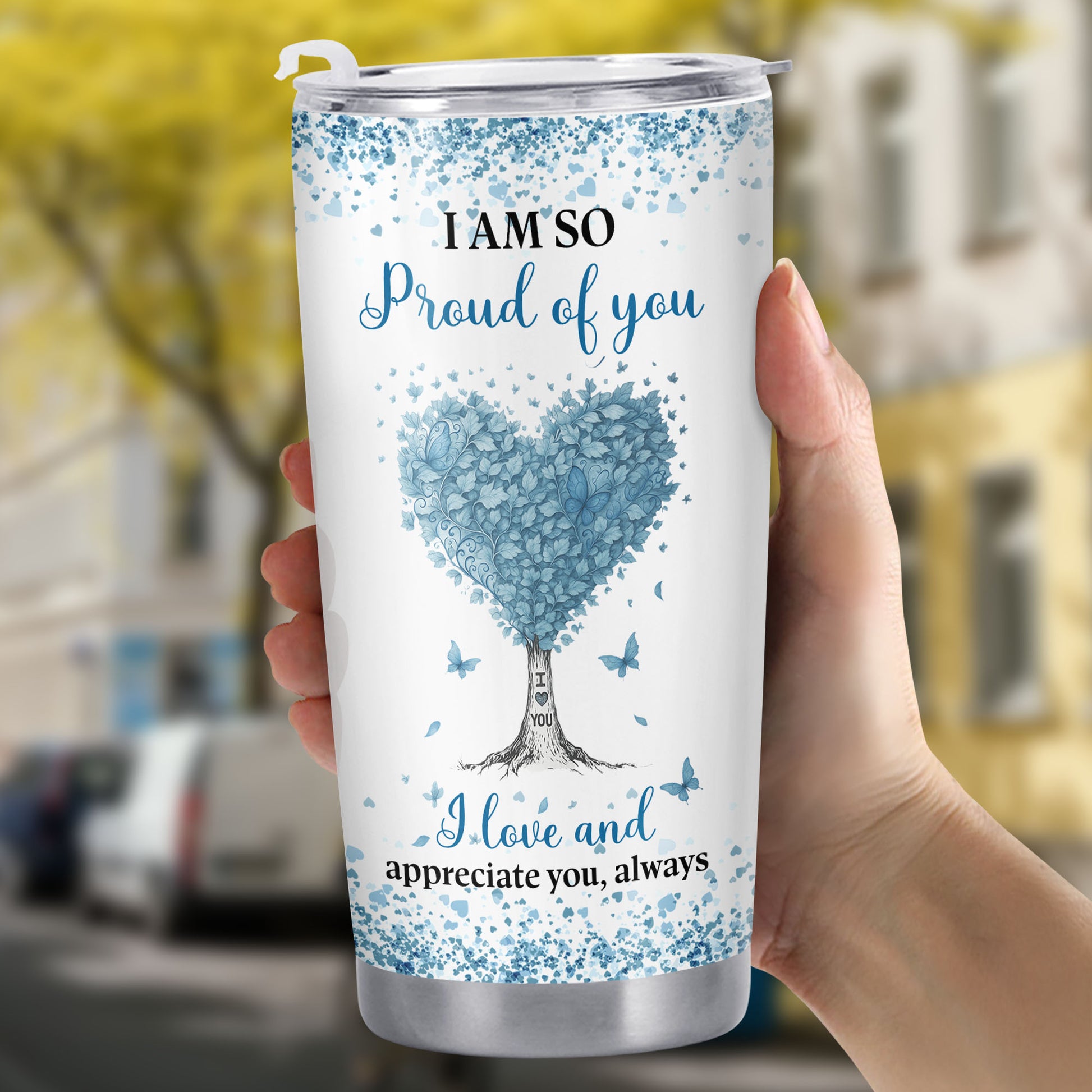 I Am So Proud Of You, Love and Appreciate, Heart Tree Design