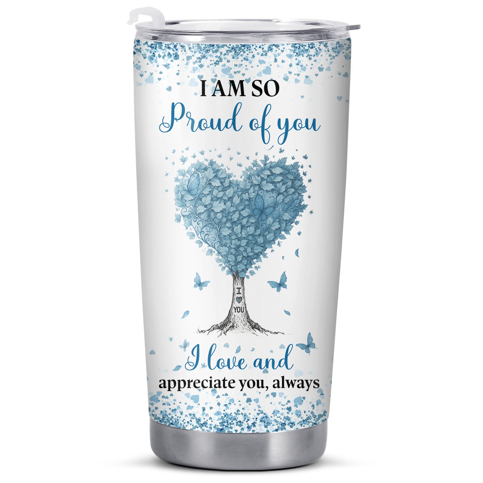 I Am So Proud Of You, Love and Appreciate, Heart Tree Design