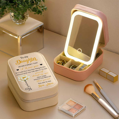 To My Daughter Never Forget That I Love You Flower Heart Design