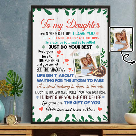 To My Daughter, Just Do Your Best, Hearts And Flowers
