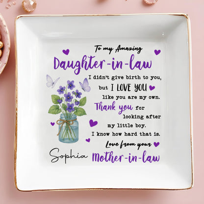 To My Amazing Daughter-In-Law With Flowers And Butterflies