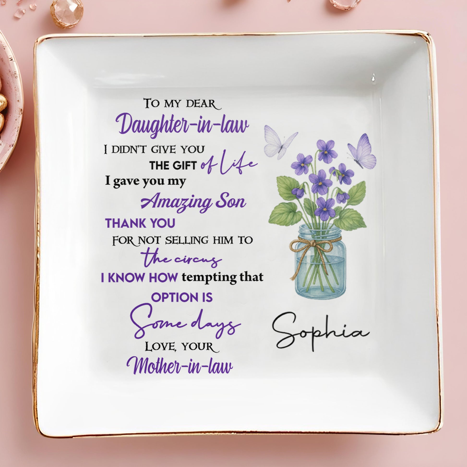 To My Dear Daughter-in-Law The Gift Of Life With Flowers