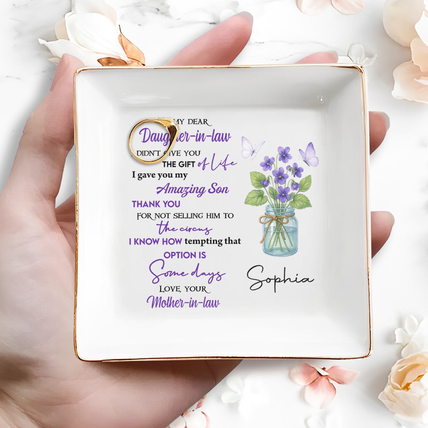 To My Dear Daughter-in-Law The Gift Of Life With Flowers