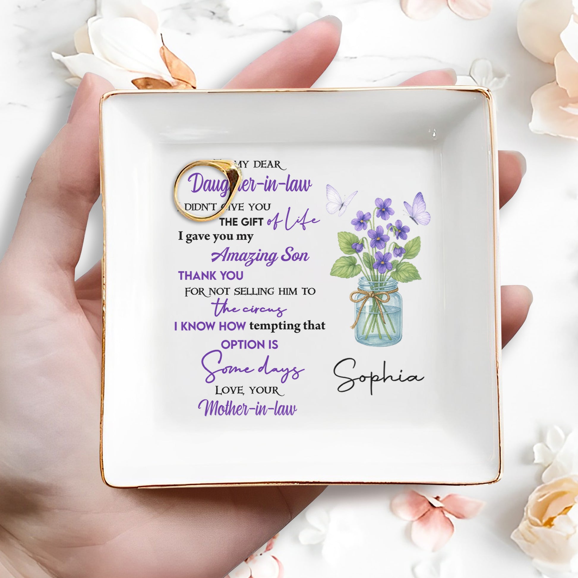 To My Dear Daughter-in-Law The Gift Of Life With Flowers