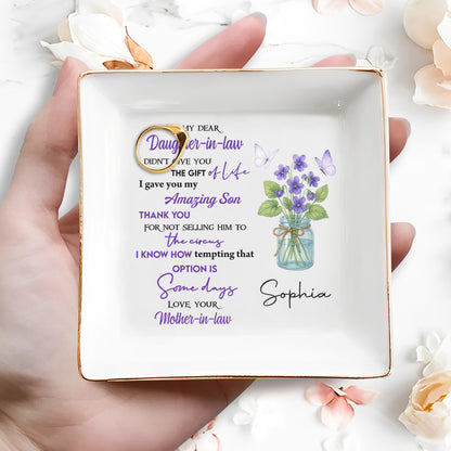 To My Dear Daughter-in-Law The Gift Of Life With Flowers