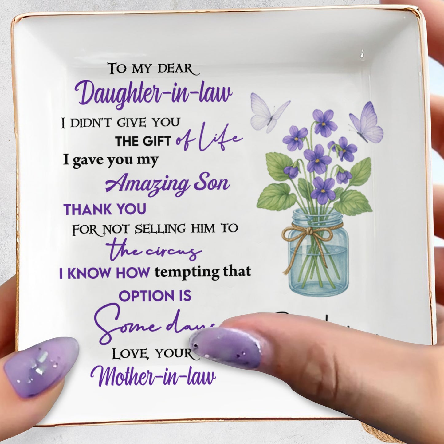 To My Dear Daughter-in-Law The Gift Of Life With Flowers