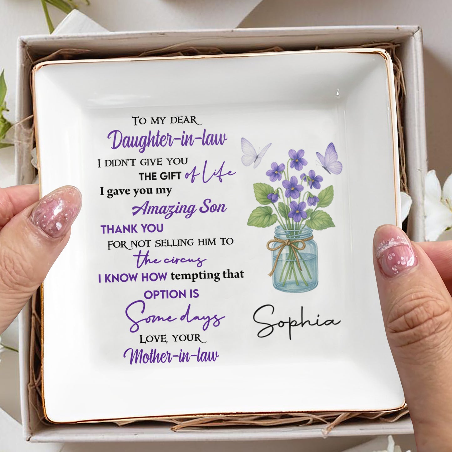 To My Dear Daughter-in-Law The Gift Of Life With Flowers