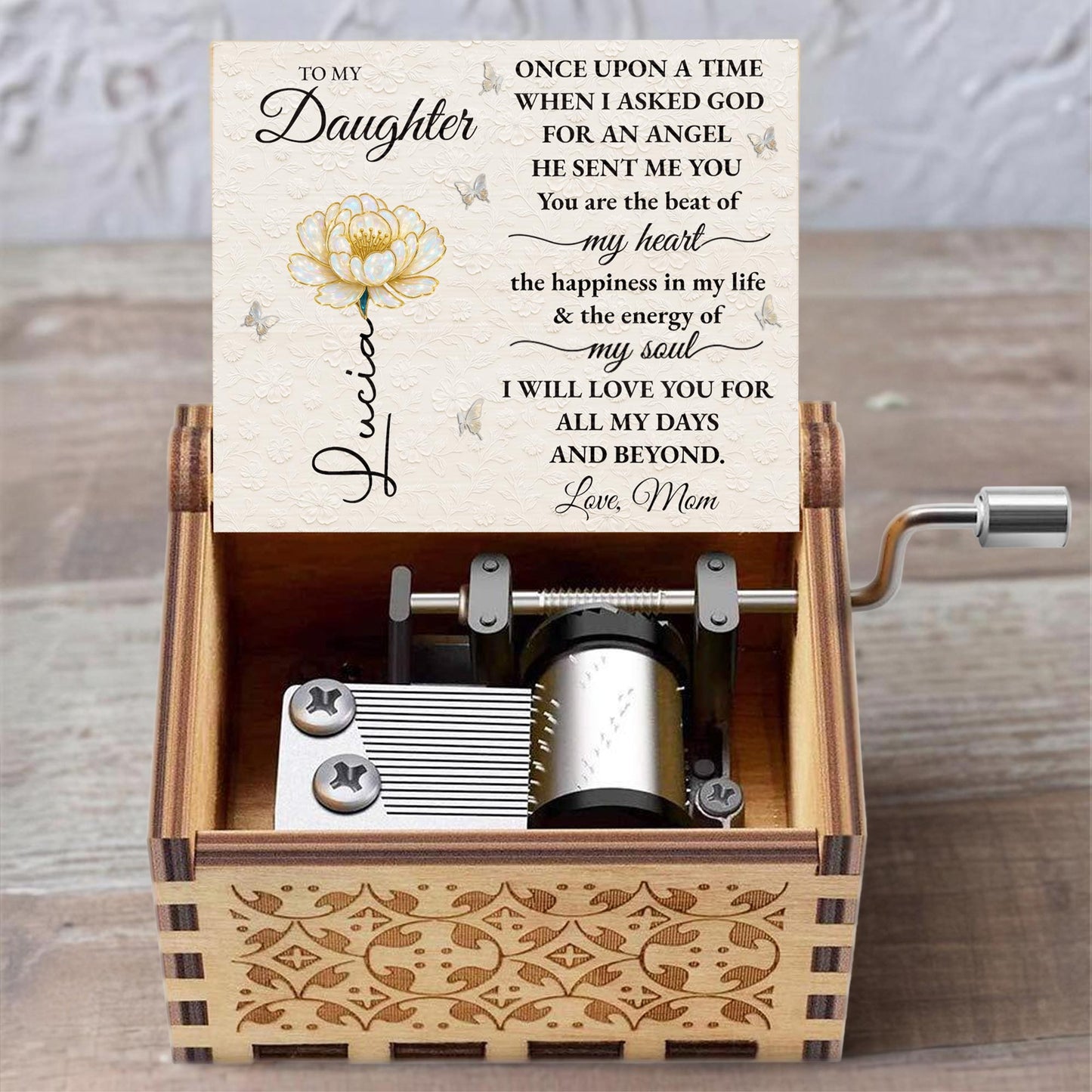 To My Daughter, Once Upon A Time, Flower Design