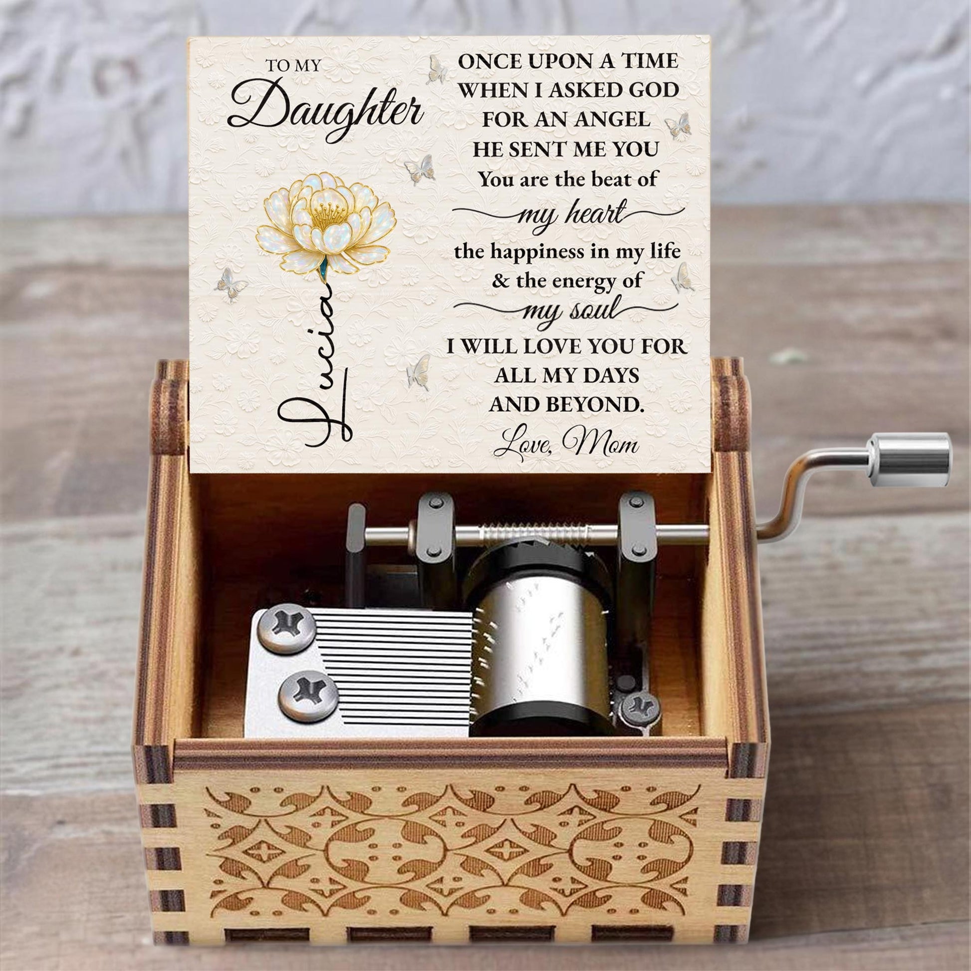 To My Daughter, Once Upon A Time, Flower Design