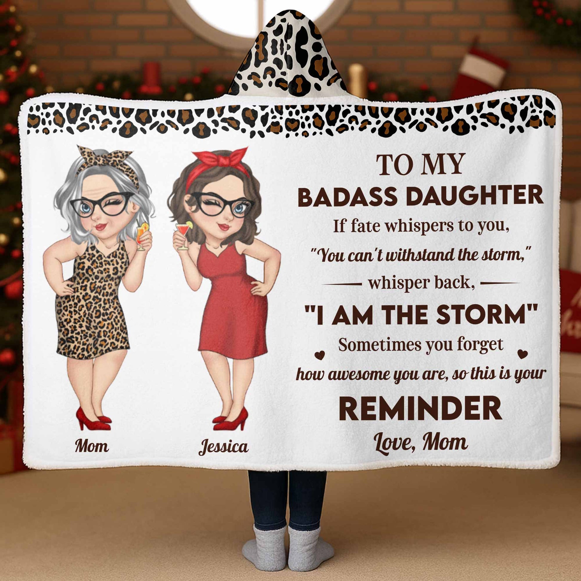 To My Badass Daughter, Leopard Print and Dresses