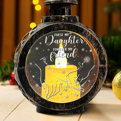 First My Daughter Forever My Friend, Candle and Snowflakes