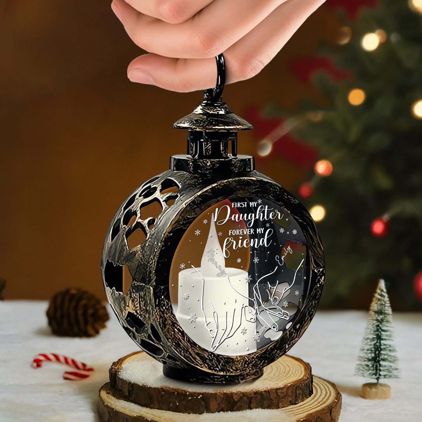 First My Daughter Forever My Friend, Candle and Snowflakes