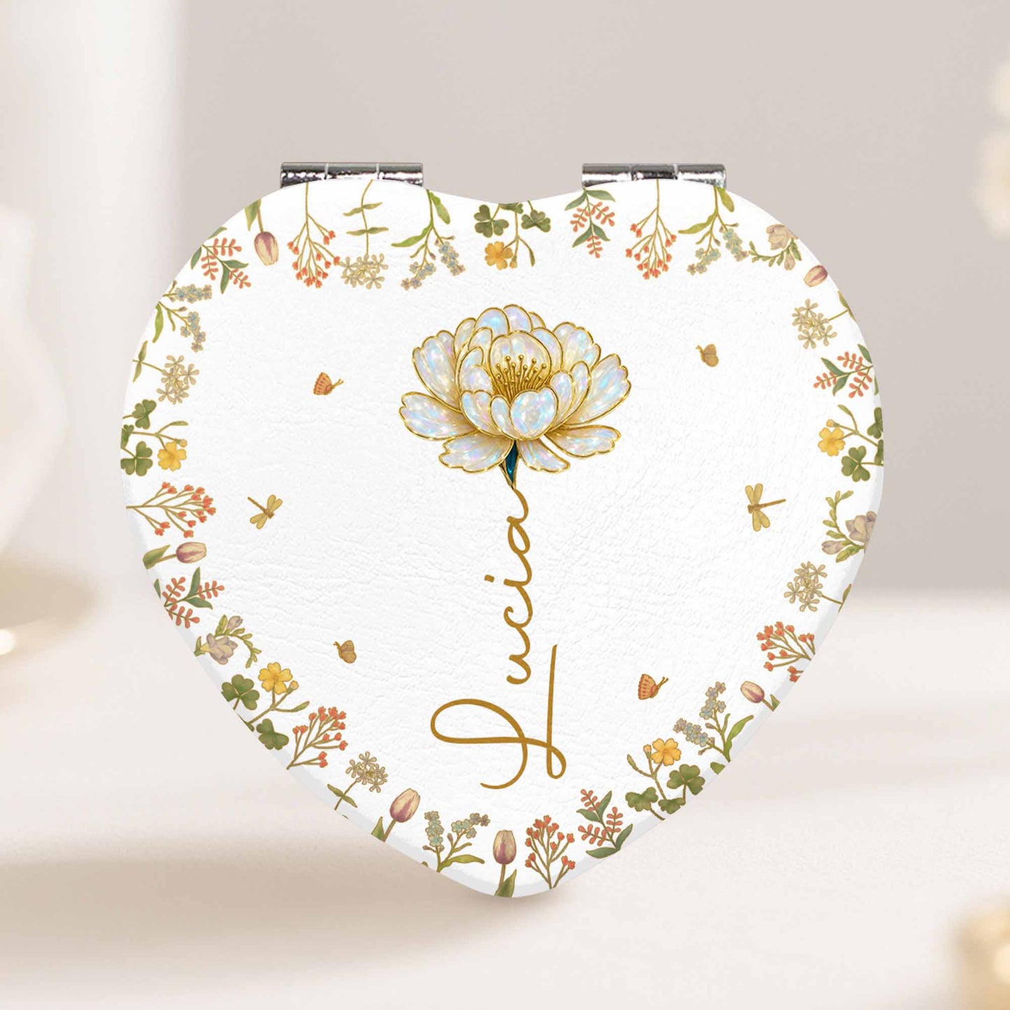 Celebrate A Special Flower Theme With This Compact Mirror