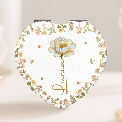 Celebrate A Special Flower Theme With This Compact Mirror