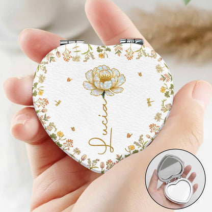 Celebrate A Special Flower Theme With This Compact Mirror