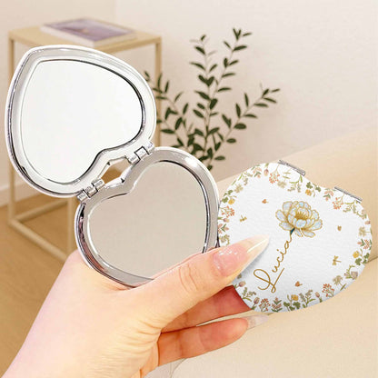 Celebrate A Special Flower Theme With This Compact Mirror