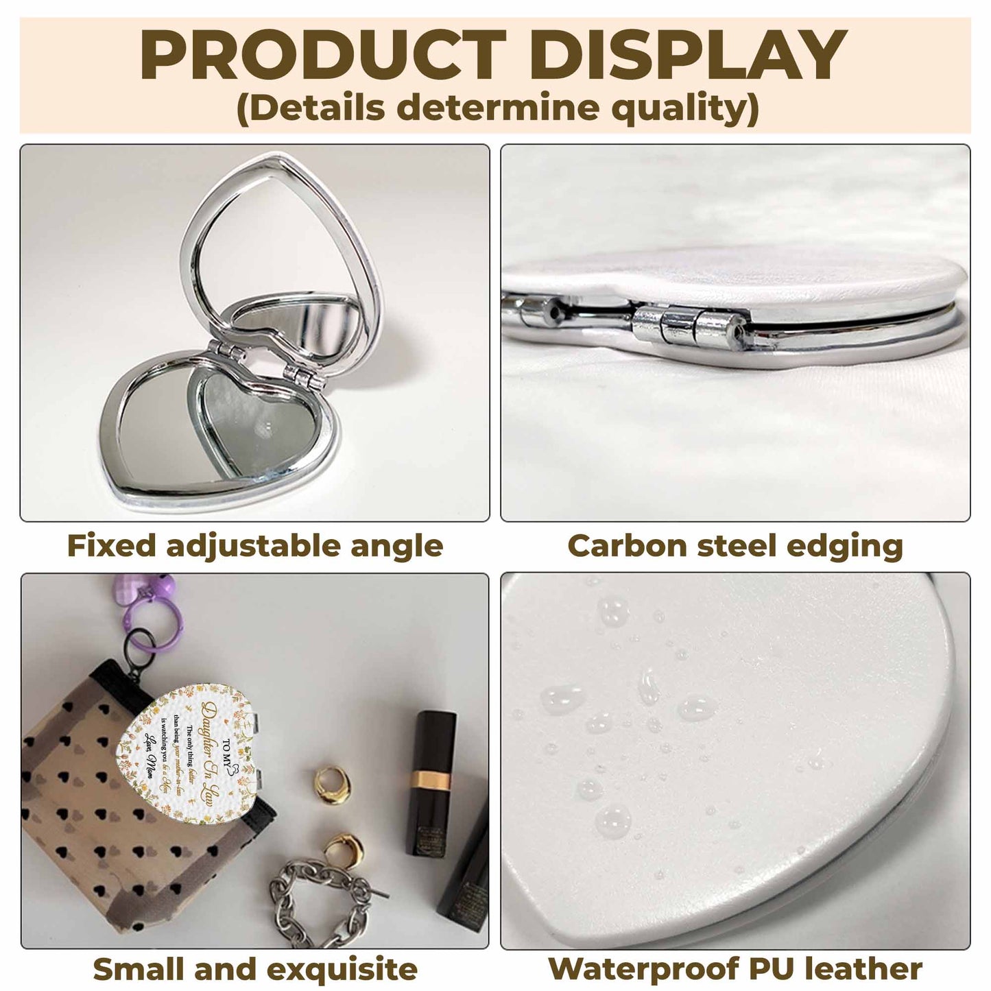 Celebrate A Special Flower Theme With This Compact Mirror