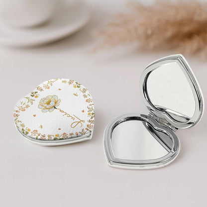 Celebrate A Special Flower Theme With This Compact Mirror