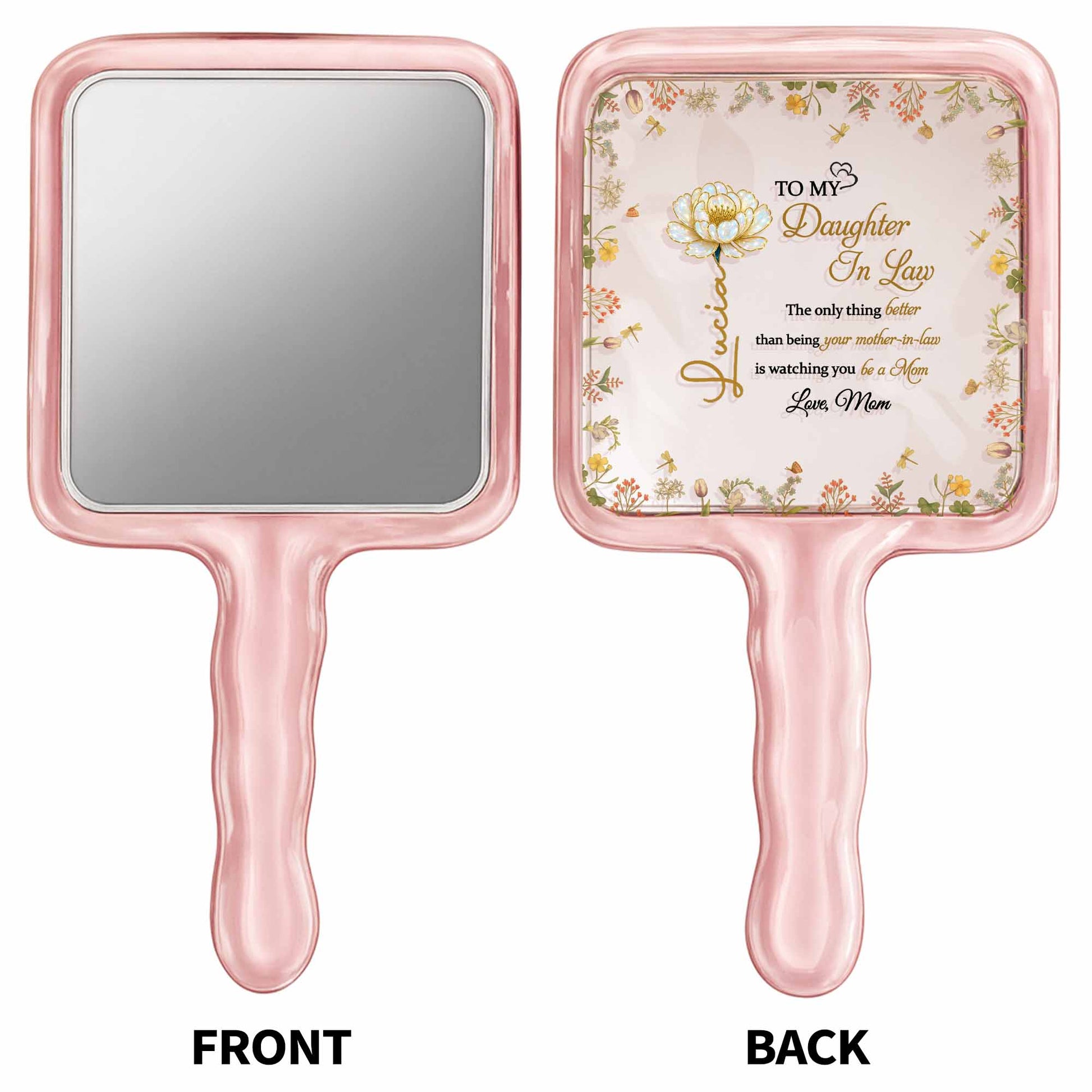 To My Daughter-In-Law, Love Mom, Beautiful Floral Design