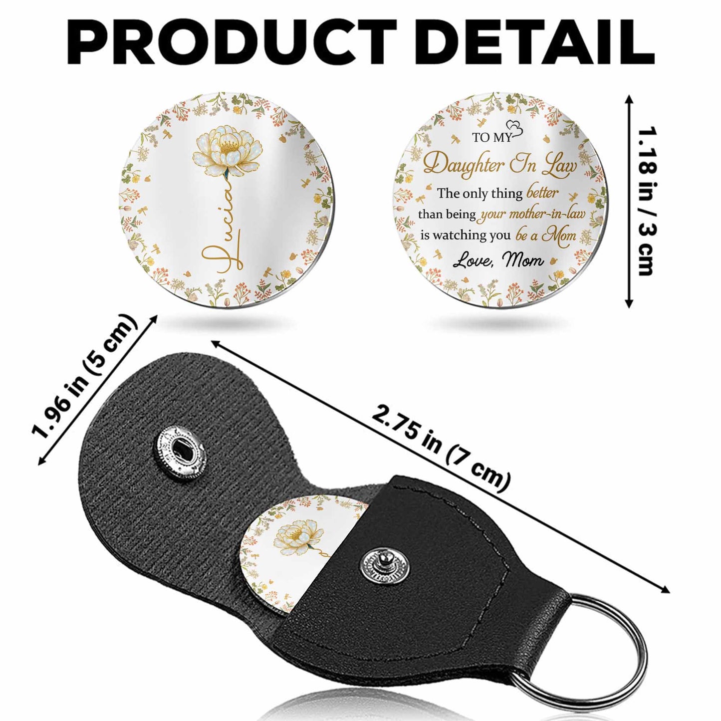 To My Daughter In Law, Watching You Be A Mom - Personalized Custom Pocket Hug - DAU193_HTOK